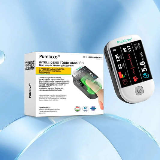 Pureluxo® következő generációs intelligens, többfunkciós, nem invazív lézeres vércukormérő 👩‍💼[99,9%-os pontosság]🍀
