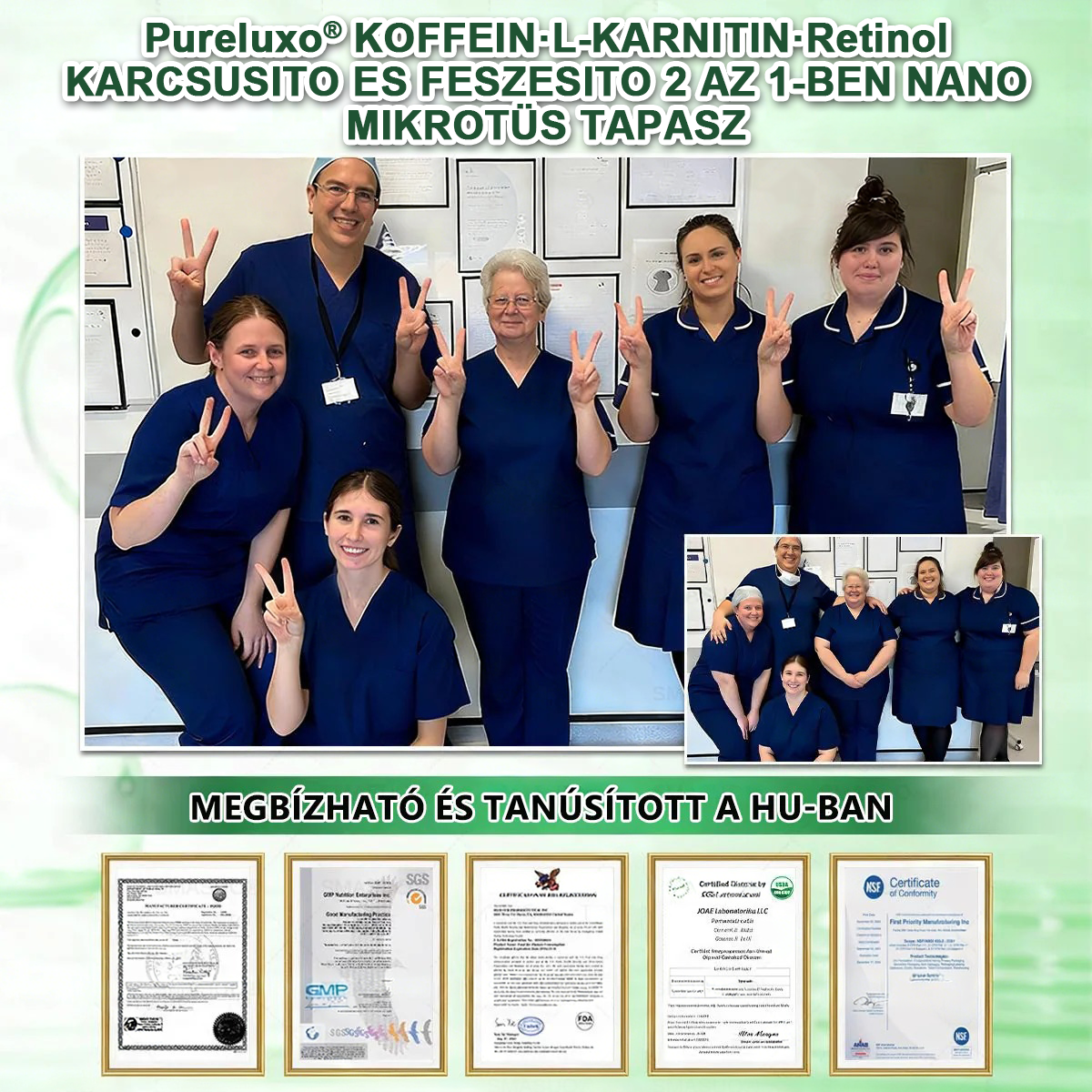 🍃Ajánlott a Semmelweis Kórház által · 👩‍⚕️BENU hivatalos üzlet| 🎁 Pureluxo® Glumasetide 8 az 1-ben Karcsú és Egészséges Nano Mikrotűs Tapasz 🎁🎁